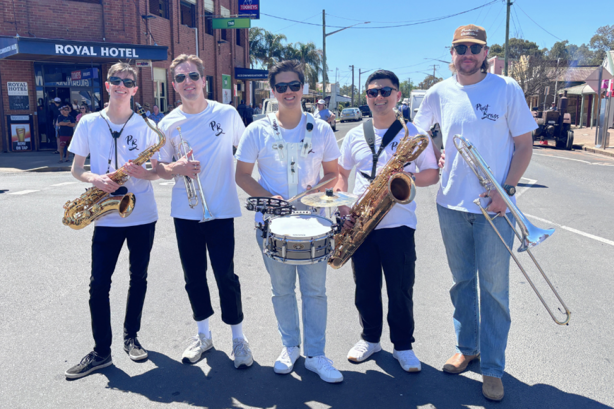 Phat Brass led the parade. Photos by The Gilgandra Weekly: Lucie Peart.