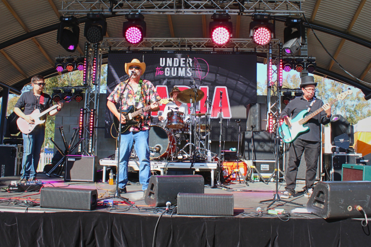 Local band BADJ took to the stage in the early afternoon. Photos by The Gilgandra Weekly: Lucie Peart.