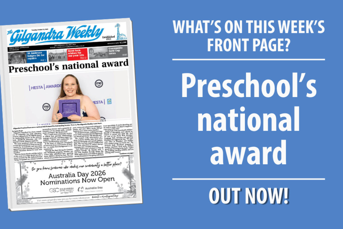 Front page sneak peek - Preschool's national award - feature photo