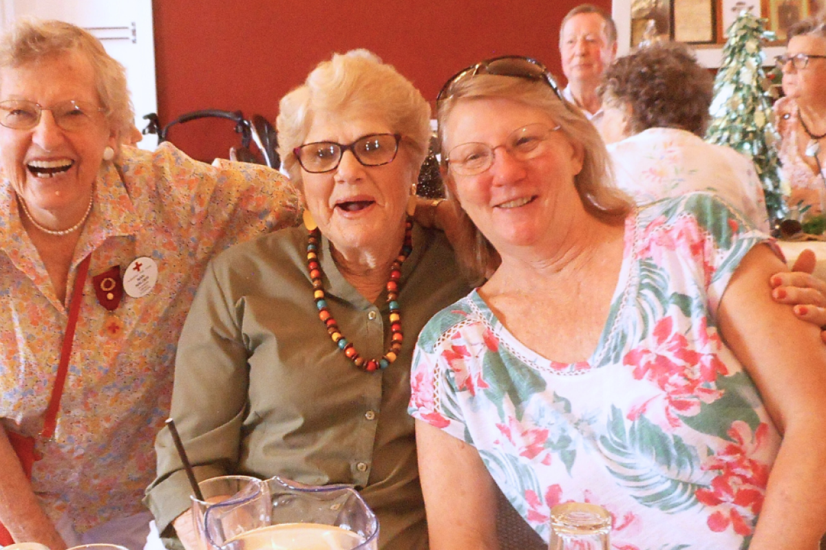 Nan Nalder, Beryl Barden and Christine Howchin. Photos supplied by Gilgandra Branch of Red Cross.