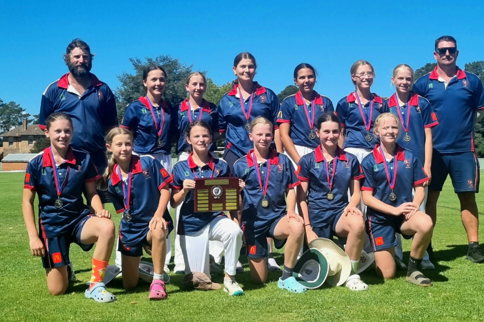 Winners of the Western Cricket Zone under 12s grand final is the Western Zone Girls. Photos supplied.