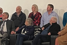 On the interview panel, Pastors Rhonda Shooter, Ranald Cameron, Simonea Barden, Craig Barden and Malcolm Shooter Front Pastors Ray and Carol Gale, Stephen & Riemie Gunsser.