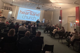 Pastor Malcolm Shooter preaching the Saturday afternoon session at Heartland Church Gilgandra.