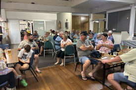 The crowd at the presentation.