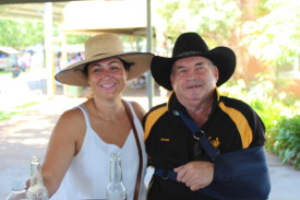 Lindsay Hawkins (Coonabarabran) and trainer Graeme Brooker (Baradine).